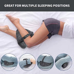 Memory Foam Leg Knee Foam Support Pillow Side Sleeper Sciatica Orthopedic Sciatica Back Hip Relief P...