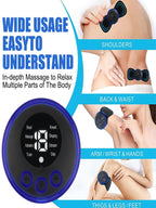 LCD Display EMS Neck Massage Electric Massager Cervical Neck Back Patch 8 Mode Pulse Muscle Stimulator