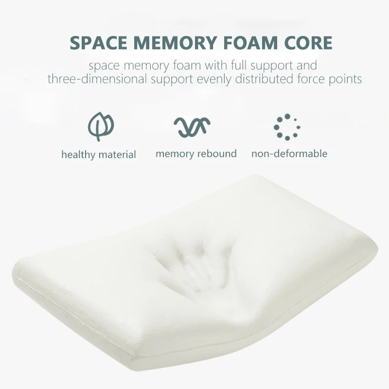 Bamboo Fiber Skin-Friendly Memory Foam Pillow Slow Rebound Bread Pillow Single Hotel B&B Cervical Ne...
