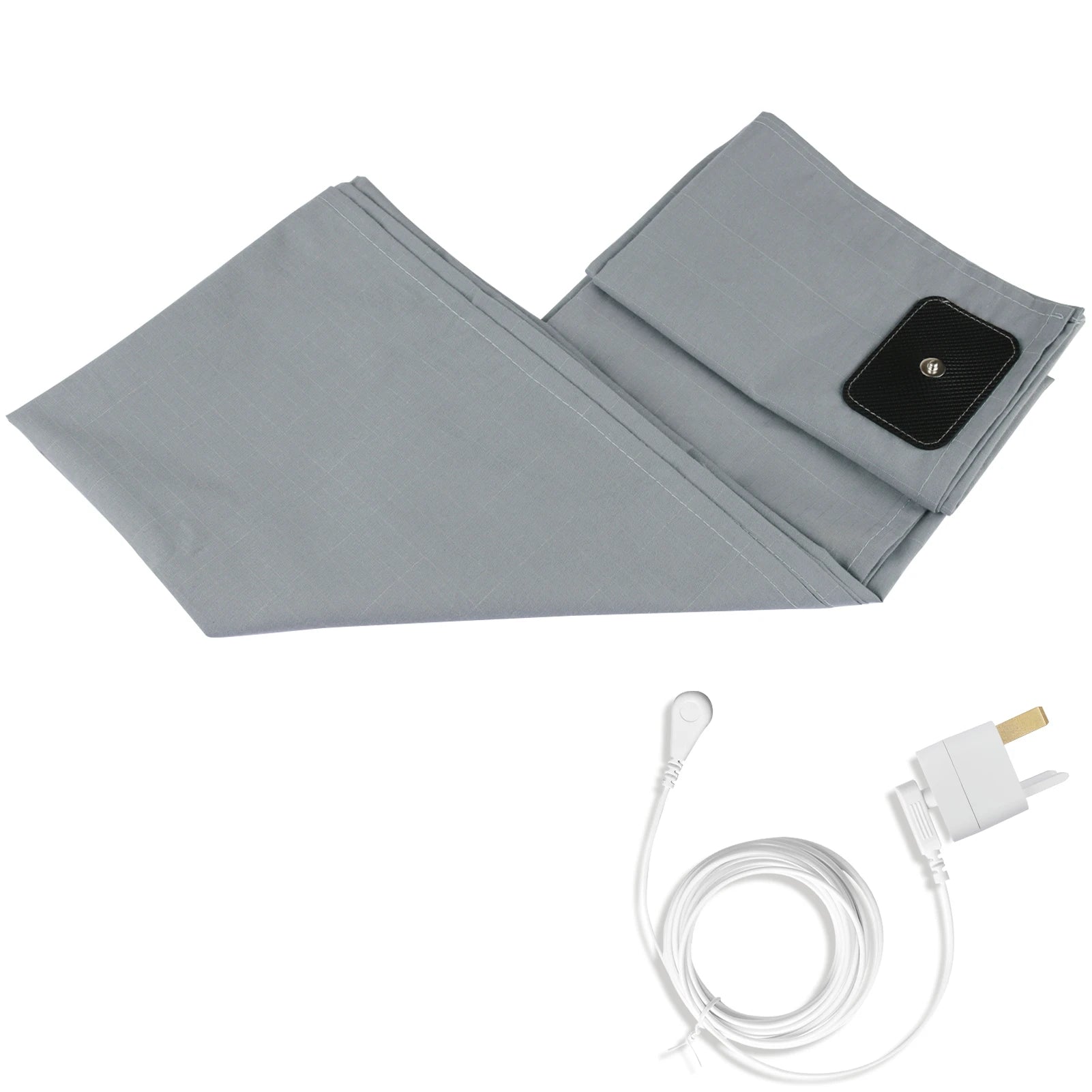 Grounding Sheets Earthing Flat Sheet Fit All Bed Sizes with Conductive Cord Earth Connected Cotton+S...