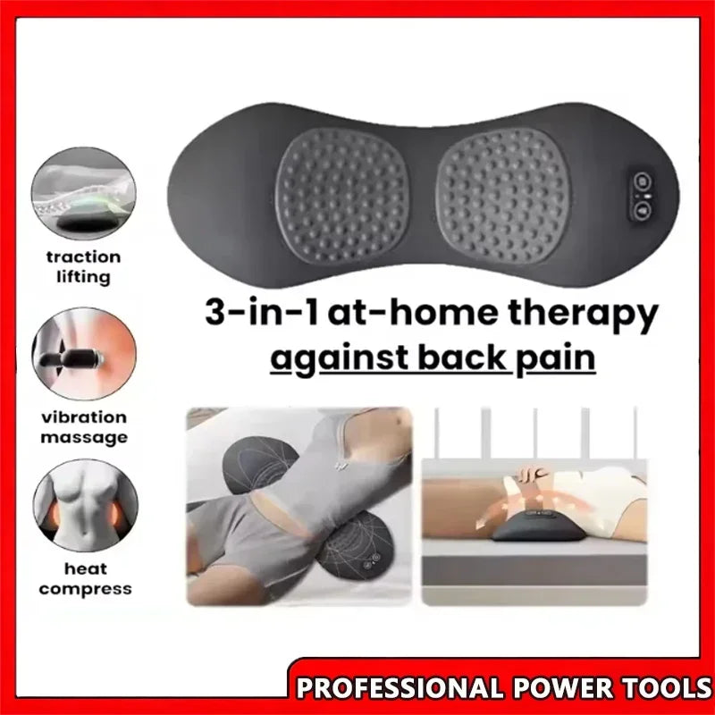 3-In-1 Shiatsu Back Massager for Bed Portable Deep Tissue Pain Relief for Shoulder Lower Back and Wa...