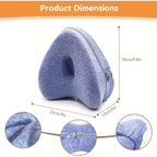 Memory Foam Leg Knee Foam Support Pillow Side Sleeper Sciatica Orthopedic Sciatica Back Hip Relief P...