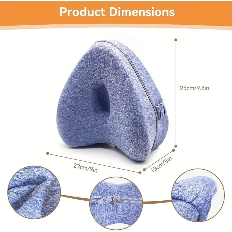 Memory Foam Leg Knee Foam Support Pillow Side Sleeper Sciatica Orthopedic Sciatica Back Hip Relief P...