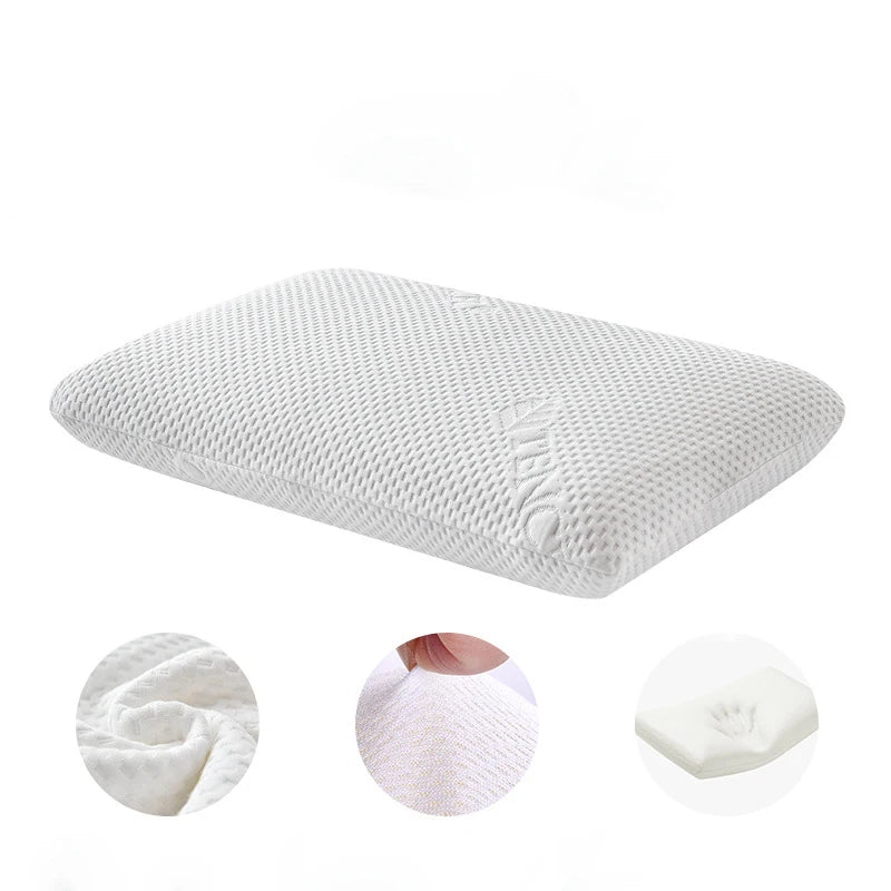 Bamboo Fiber Skin-Friendly Memory Foam Pillow Slow Rebound Bread Pillow Single Hotel B&B Cervical Ne...