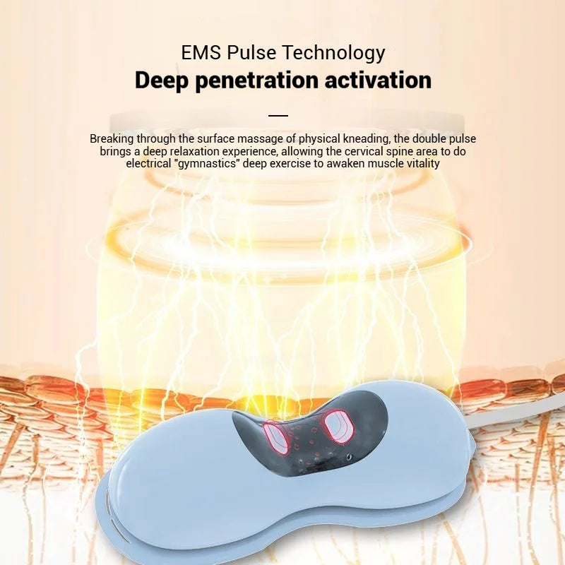 Muscle Neck Massager Cervical Traction Red Light Heated Neck Stretcher Massager Pillow