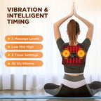 Wireless Electric Infrared Knee Pad Massager Red Light Heating Vibration Leg Waist Joint Support Bra...