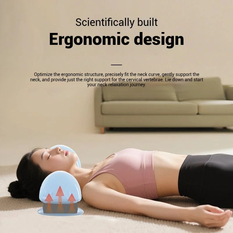 Muscle Neck Massager Cervical Traction Red Light Heated Neck Stretcher Massager Pillow
