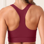 Women'S Yoga Bra with Removable Pads Solid Color Stretch Workout Tank Top Beautiful Back T-Design Fi...