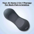 3-In-1 Shiatsu Back Massager for Bed Portable Deep Tissue Pain Relief for Shoulder Lower Back and Wa...
