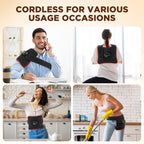 Wireless Electric Infrared Knee Pad Massager Red Light Heating Vibration Leg Waist Joint Support Bra...