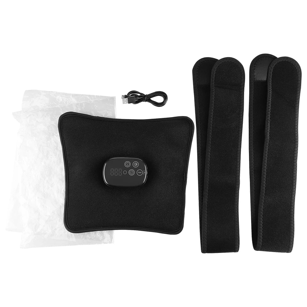 Wireless Electric Infrared Knee Pad Massager Red Light Heating Vibration Leg Waist Joint Support Bra...