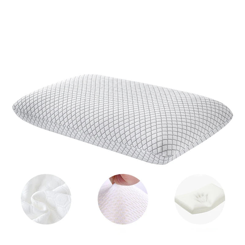 Bamboo Fiber Skin-Friendly Memory Foam Pillow Slow Rebound Bread Pillow Single Hotel B&B Cervical Ne...