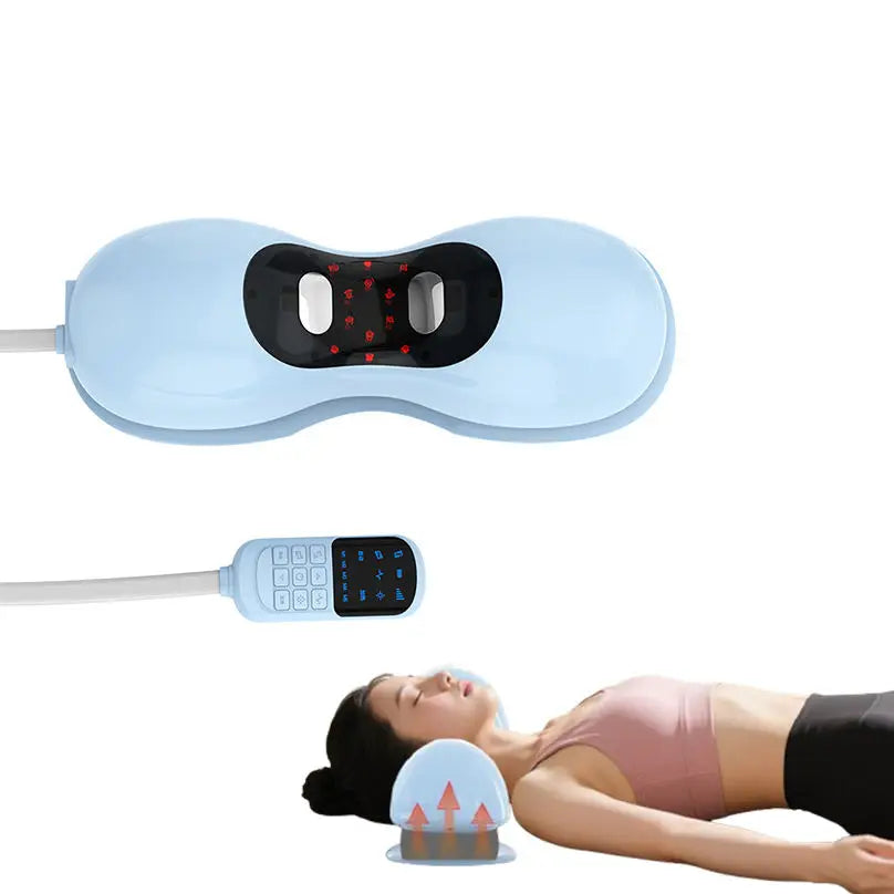 Muscle Neck Massager Cervical Traction Red Light Heated Neck Stretcher Massager Pillow